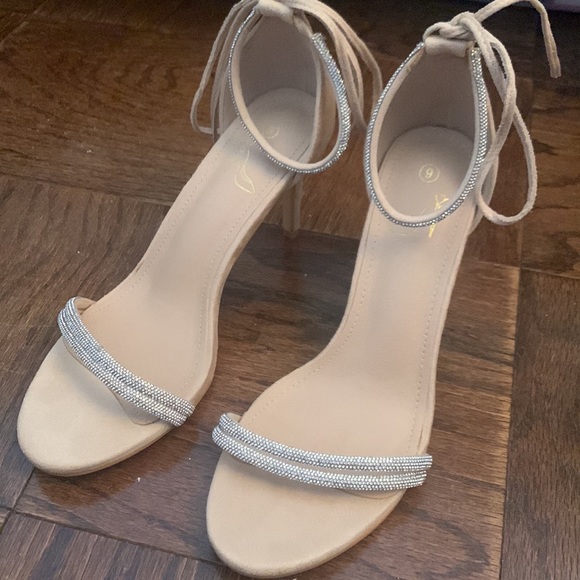 Rhinestone Ankle Tie Stiletto - Picture 5 of 6